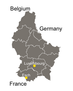 Pollution data from Luxembourg city and Esch sur Alzette